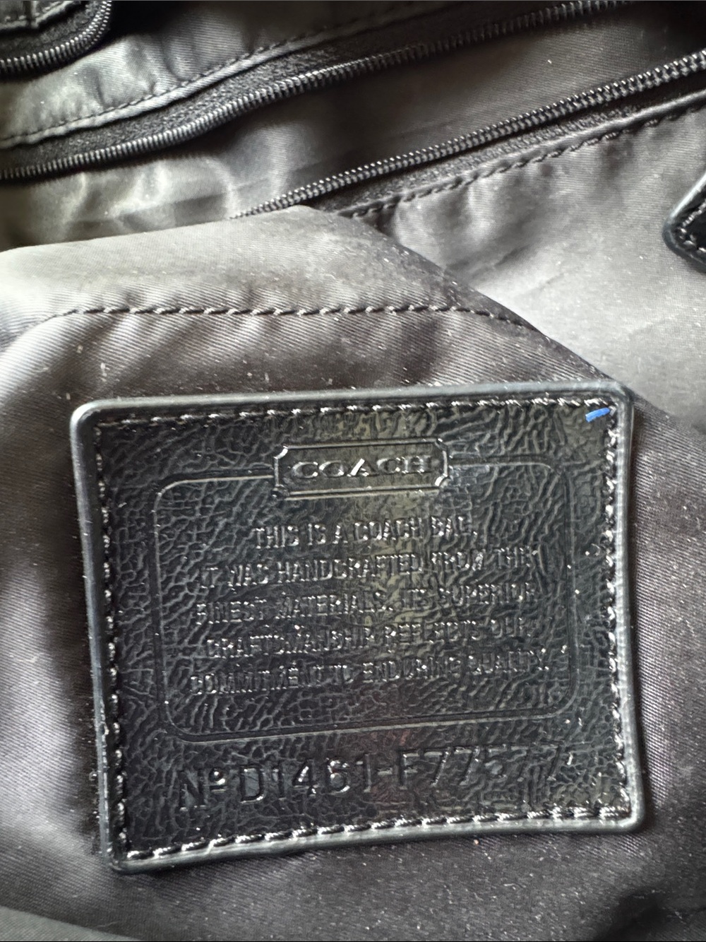 Coach Black Signature Nylon Duffel Bag - Picture 4 of 9